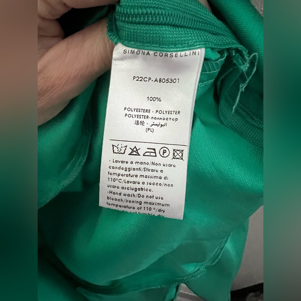 Space Simona Corsellini Tiered Mini Dress
In Green Size 42 New - Picture 9 of 10